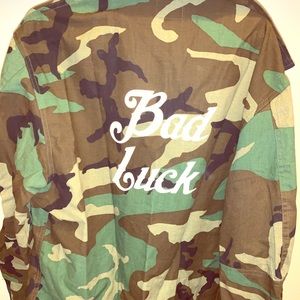 Authentic military jacket “Bad luck”